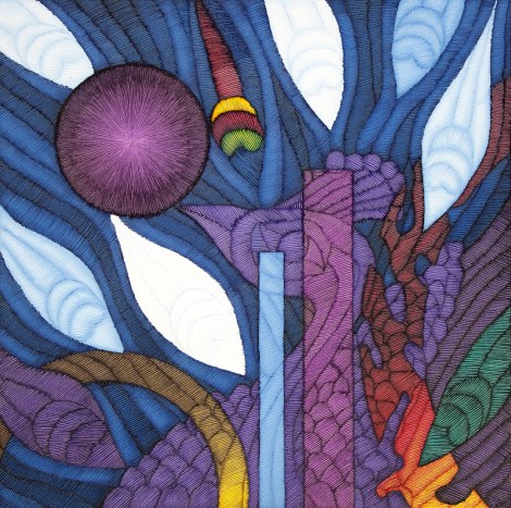 1. Prize for Peacock Angel_Melek-i Tawusa Mükafat 100x100_OilonCanvas_2012