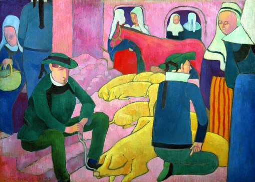 13. Bretons gardant des porcs